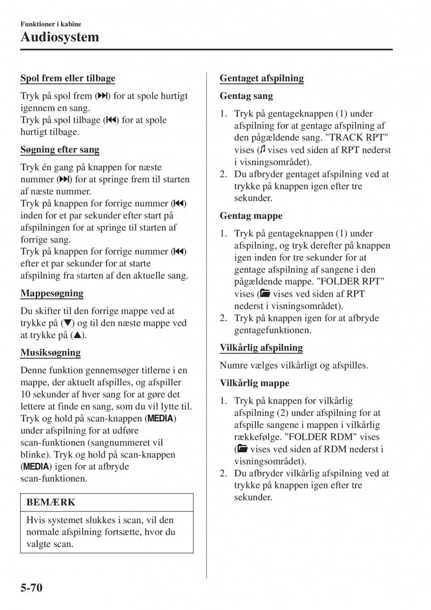 Mazda CX 3 Bilens instruktionsbog / page 380