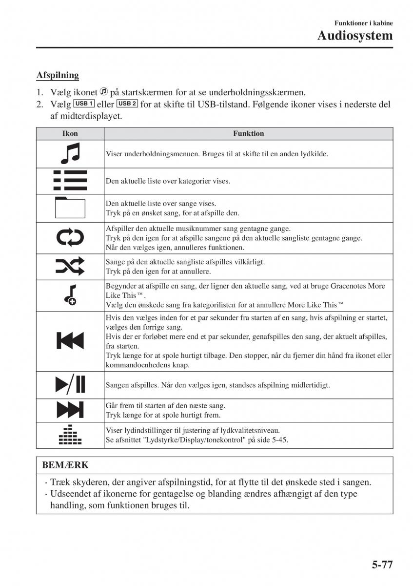 Mazda CX 3 Bilens instruktionsbog / page 387