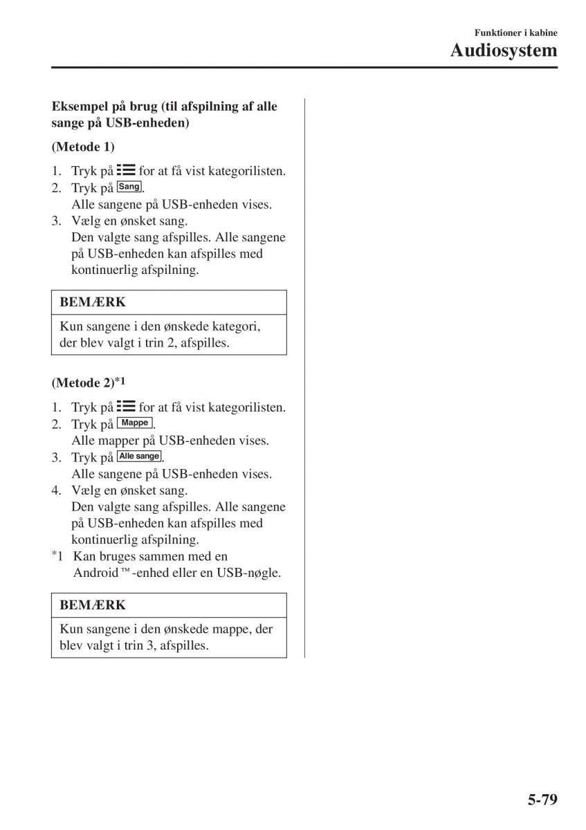 Mazda CX 3 Bilens instruktionsbog / page 389