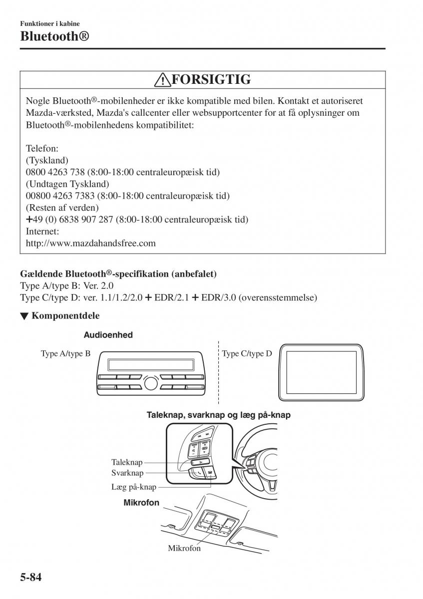 Mazda CX 3 Bilens instruktionsbog / page 394