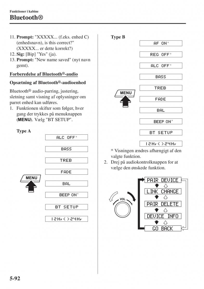 Mazda CX 3 Bilens instruktionsbog / page 402