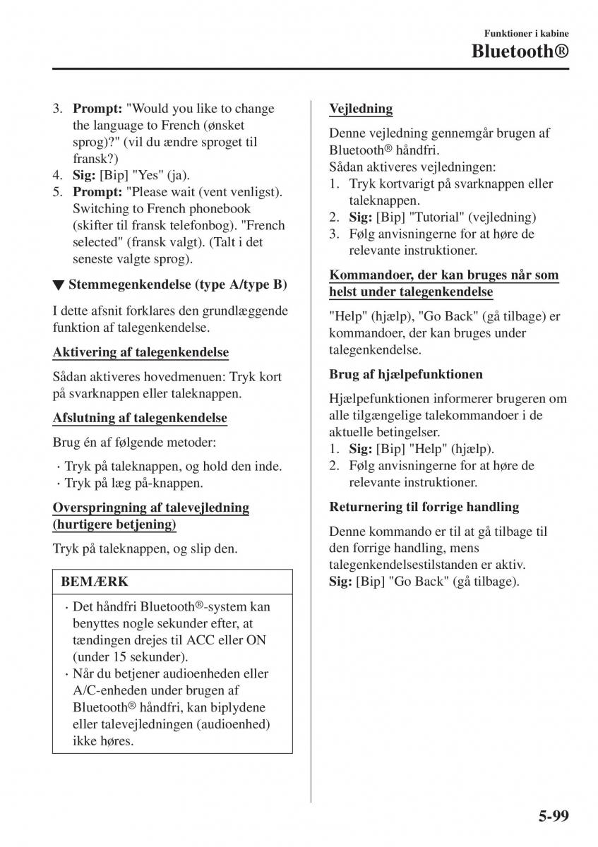 Mazda CX 3 Bilens instruktionsbog / page 409