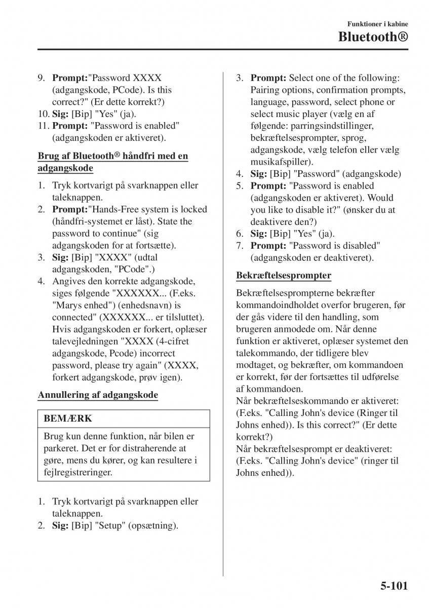 Mazda CX 3 Bilens instruktionsbog / page 411