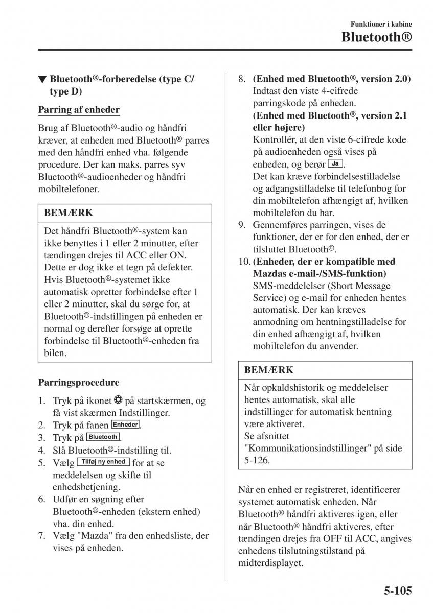 Mazda CX 3 Bilens instruktionsbog / page 415