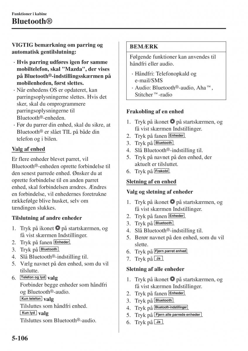 Mazda CX 3 Bilens instruktionsbog / page 416