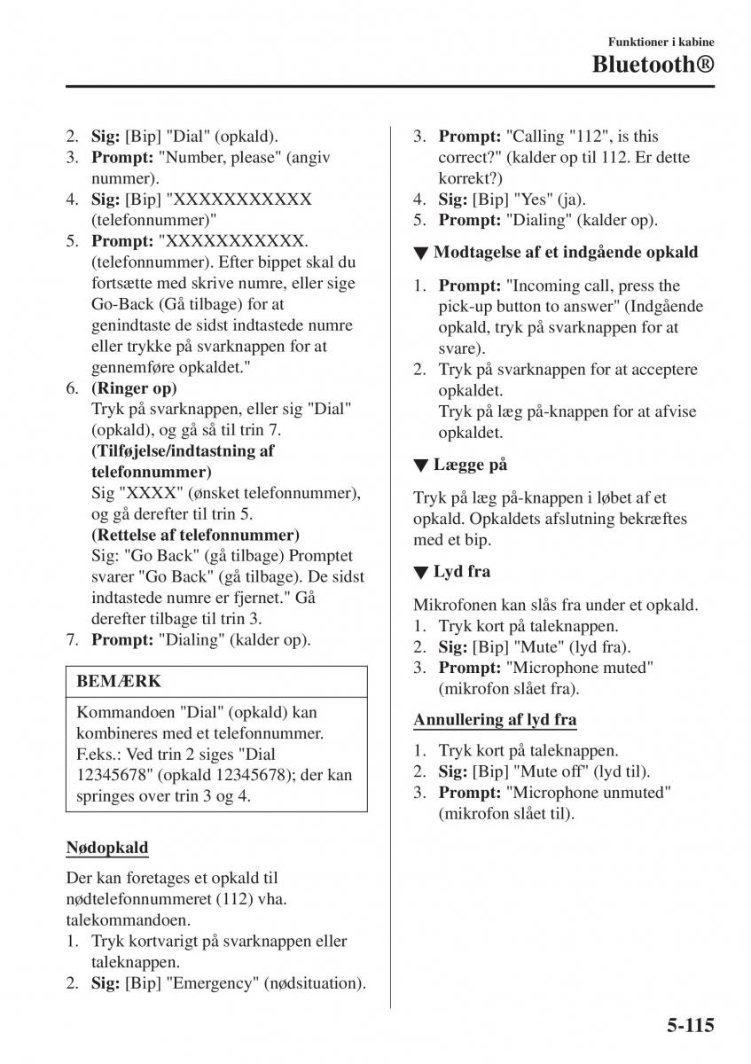 Mazda CX 3 Bilens instruktionsbog / page 425