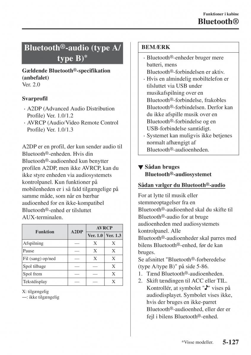 Mazda CX 3 Bilens instruktionsbog / page 437