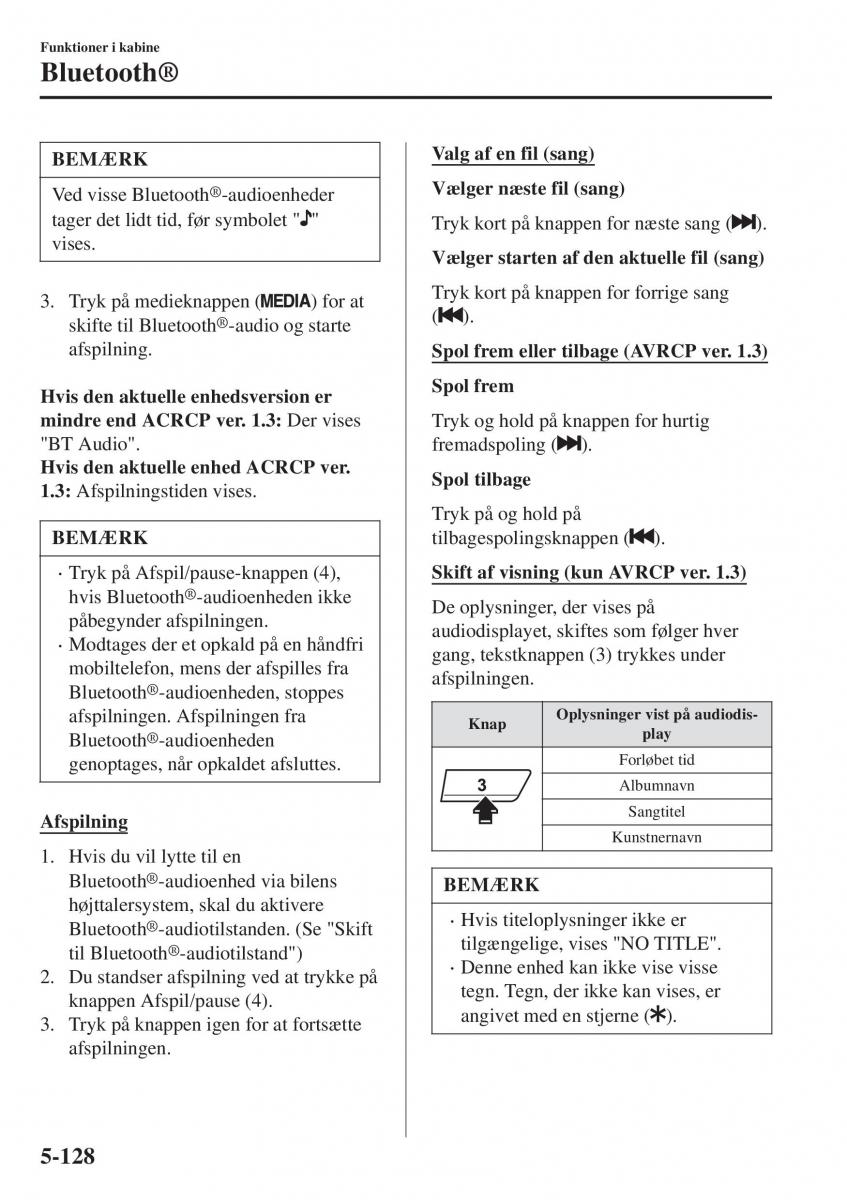 Mazda CX 3 Bilens instruktionsbog / page 438