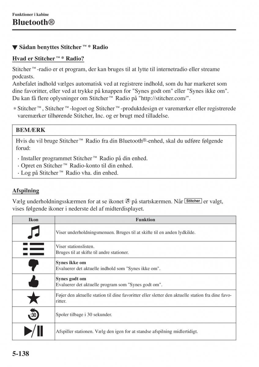 Mazda CX 3 Bilens instruktionsbog / page 448