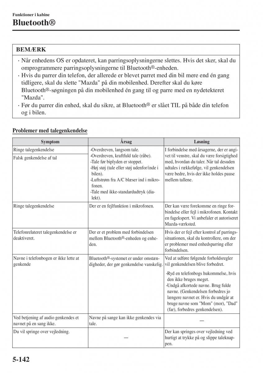 Mazda CX 3 Bilens instruktionsbog / page 452