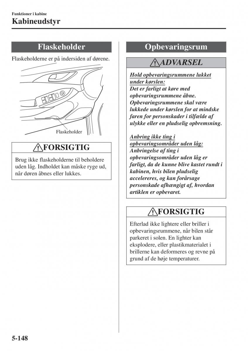 Mazda CX 3 Bilens instruktionsbog / page 458