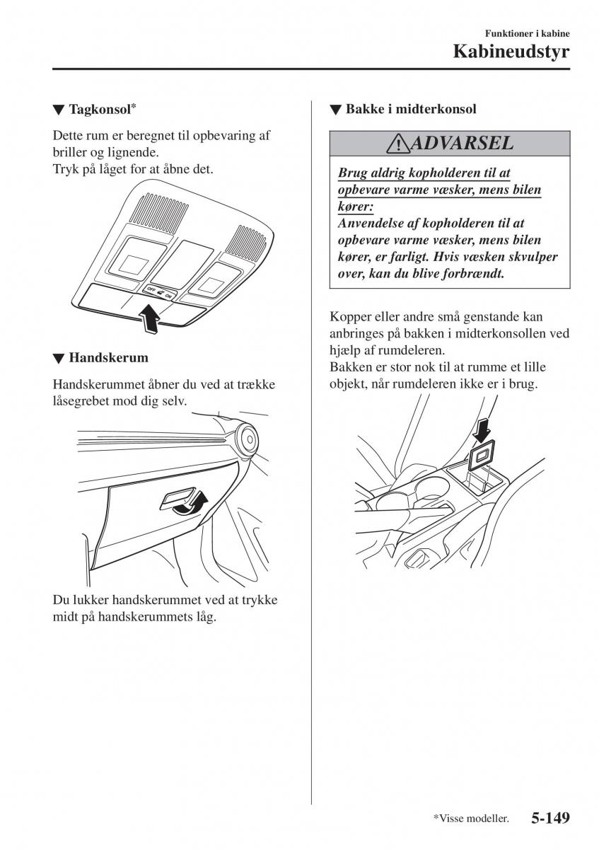 Mazda CX 3 Bilens instruktionsbog / page 459