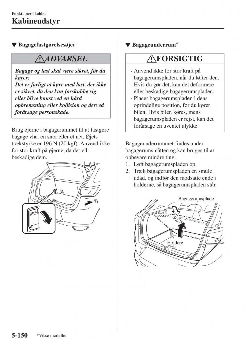 Mazda CX 3 Bilens instruktionsbog / page 460