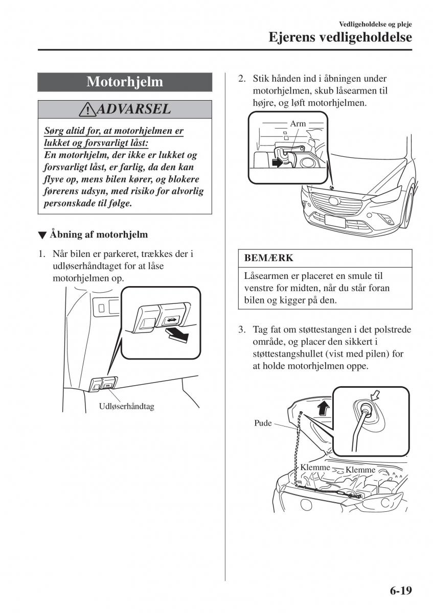 Mazda CX 3 Bilens instruktionsbog / page 481