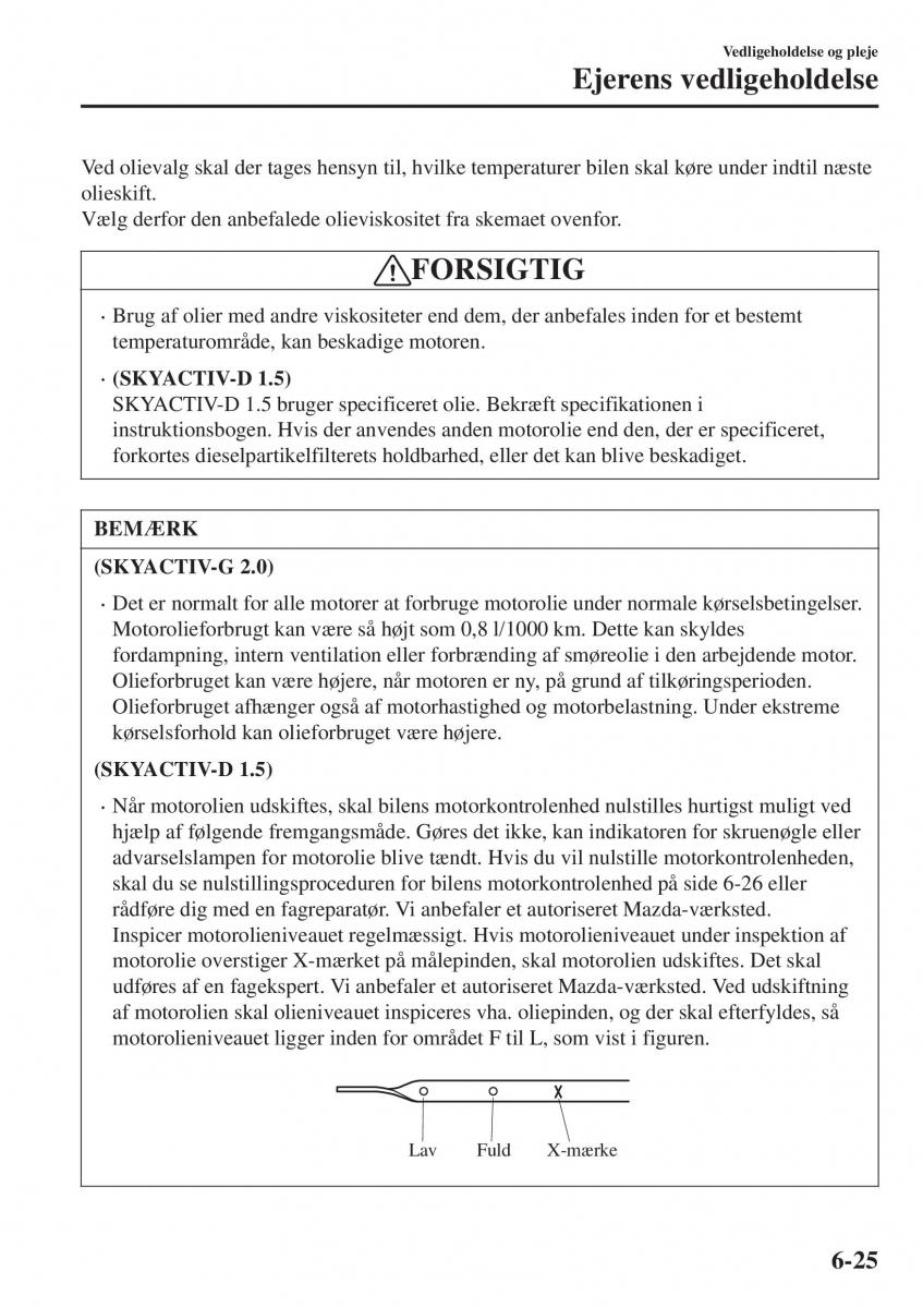 Mazda CX 3 Bilens instruktionsbog / page 487