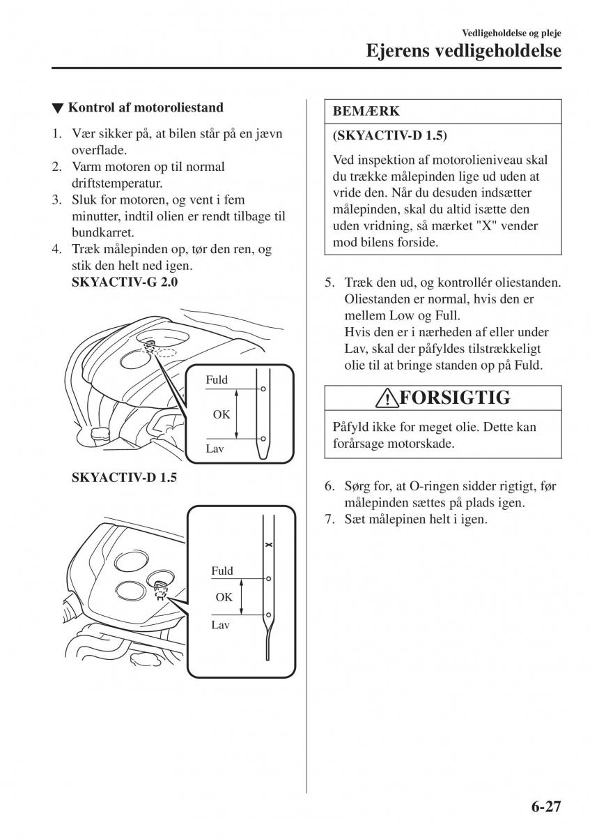 Mazda CX 3 Bilens instruktionsbog / page 489