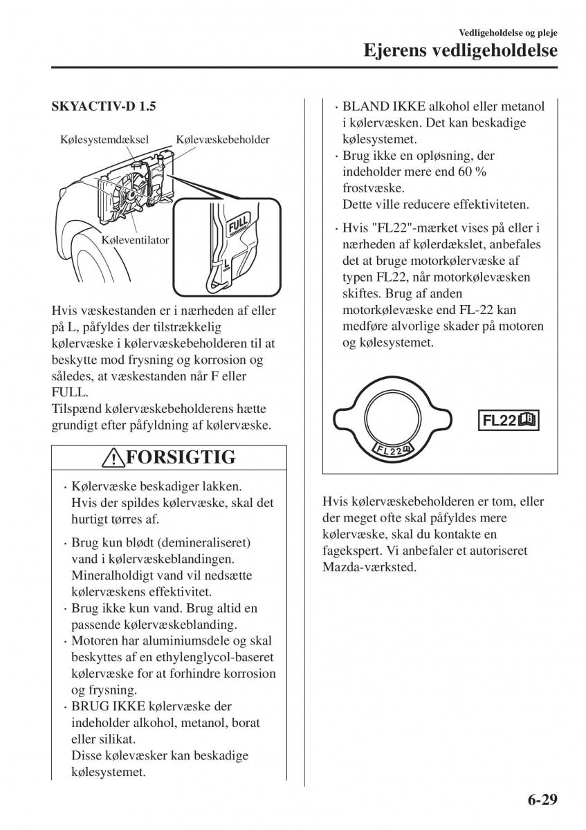 Mazda CX 3 Bilens instruktionsbog / page 491