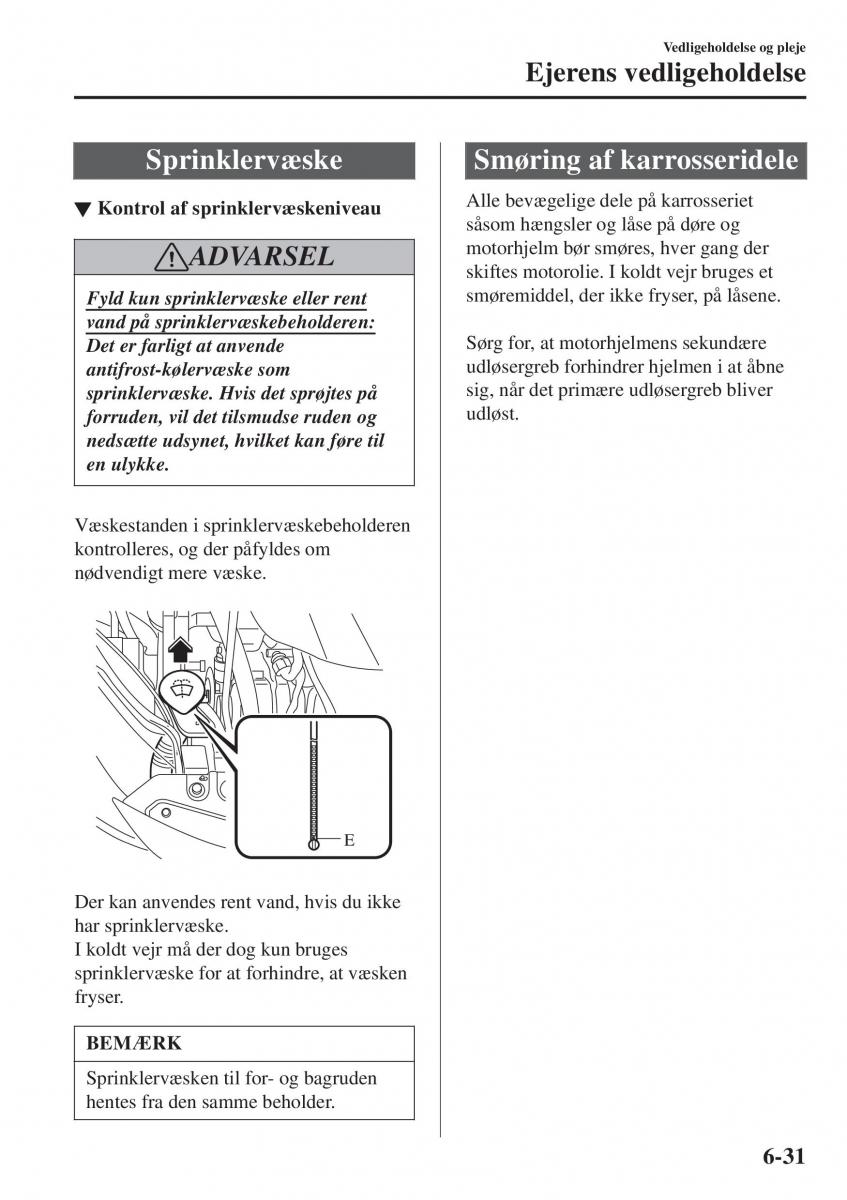 Mazda CX 3 Bilens instruktionsbog / page 493