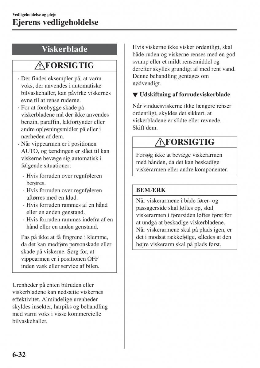 Mazda CX 3 Bilens instruktionsbog / page 494