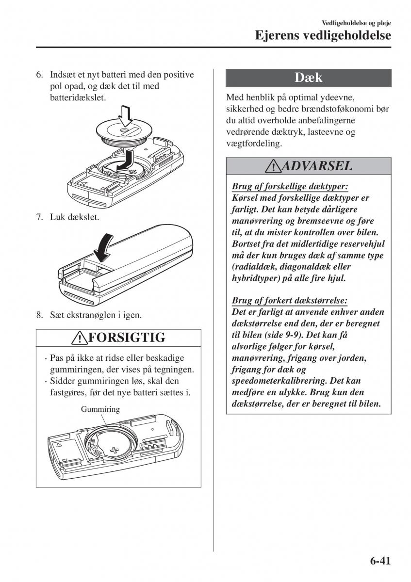 Mazda CX 3 Bilens instruktionsbog / page 503