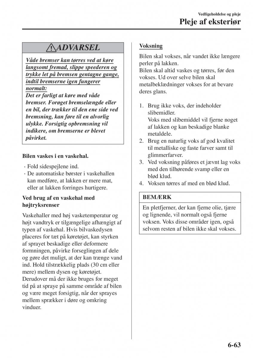 Mazda CX 3 Bilens instruktionsbog / page 525