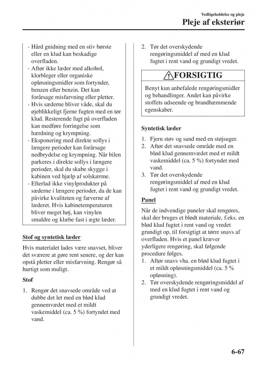 Mazda CX 3 Bilens instruktionsbog / page 529