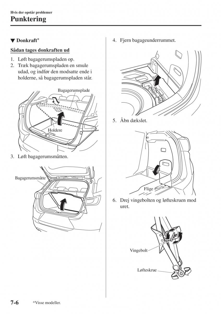 Mazda CX 3 Bilens instruktionsbog / page 536