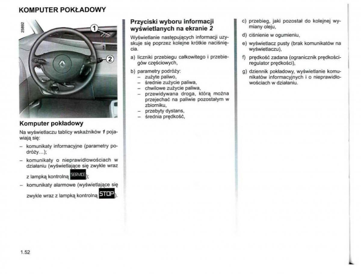 Reanult Espace IV 4 instrukcja / page 62