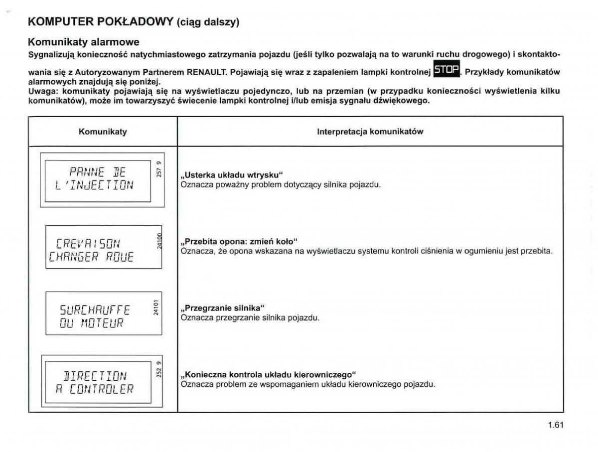 Reanult Espace IV 4 instrukcja / page 71