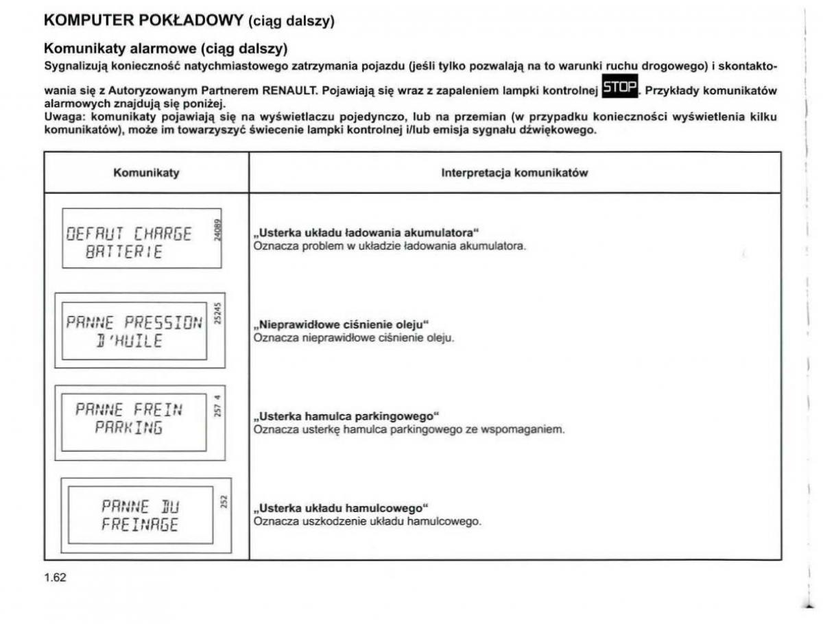 Reanult Espace IV 4 instrukcja / page 72