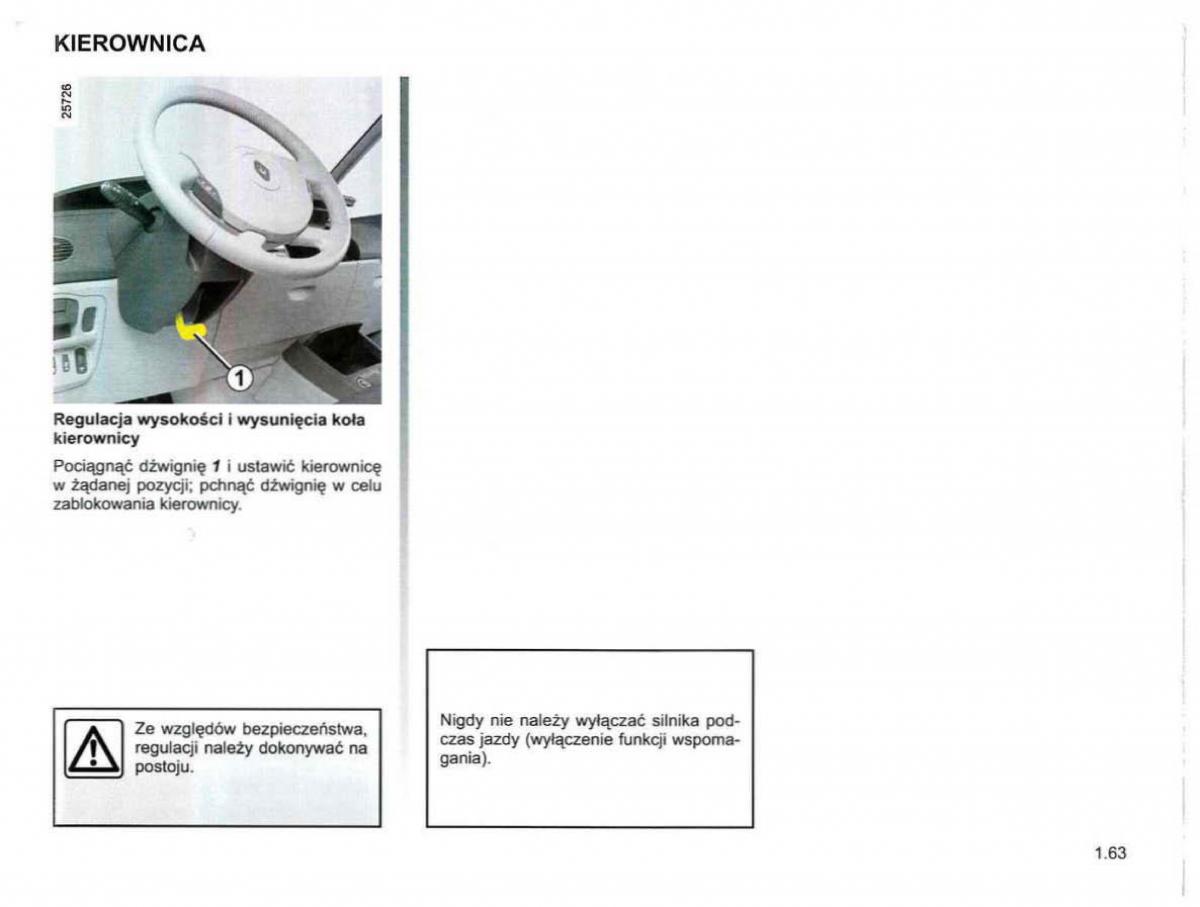 Reanult Espace IV 4 instrukcja / page 73