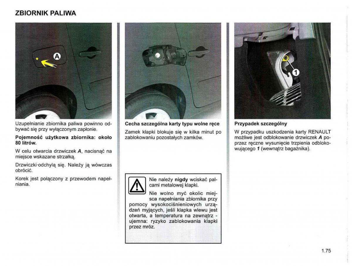 Reanult Espace IV 4 instrukcja / page 85