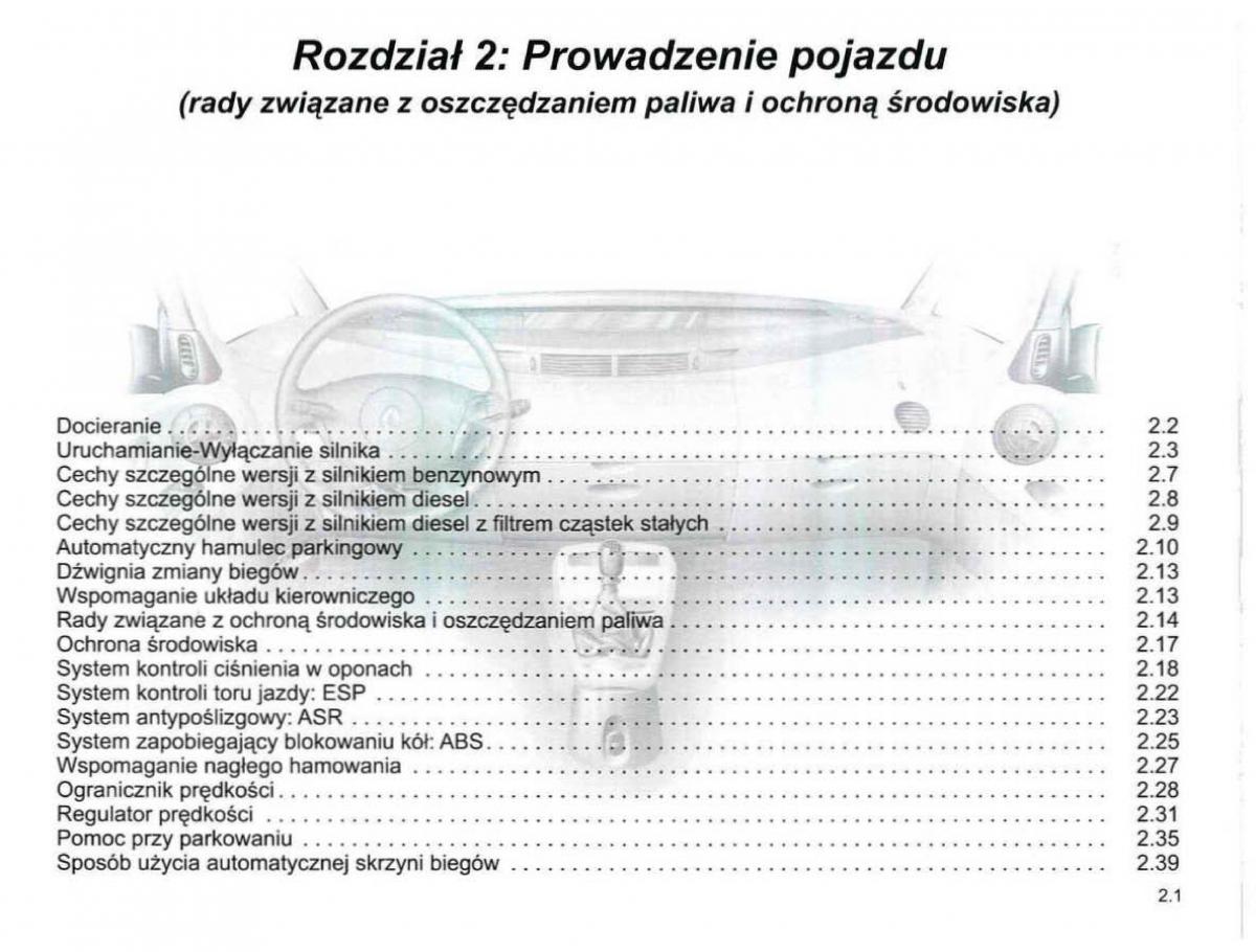 Reanult Espace IV 4 instrukcja / page 87