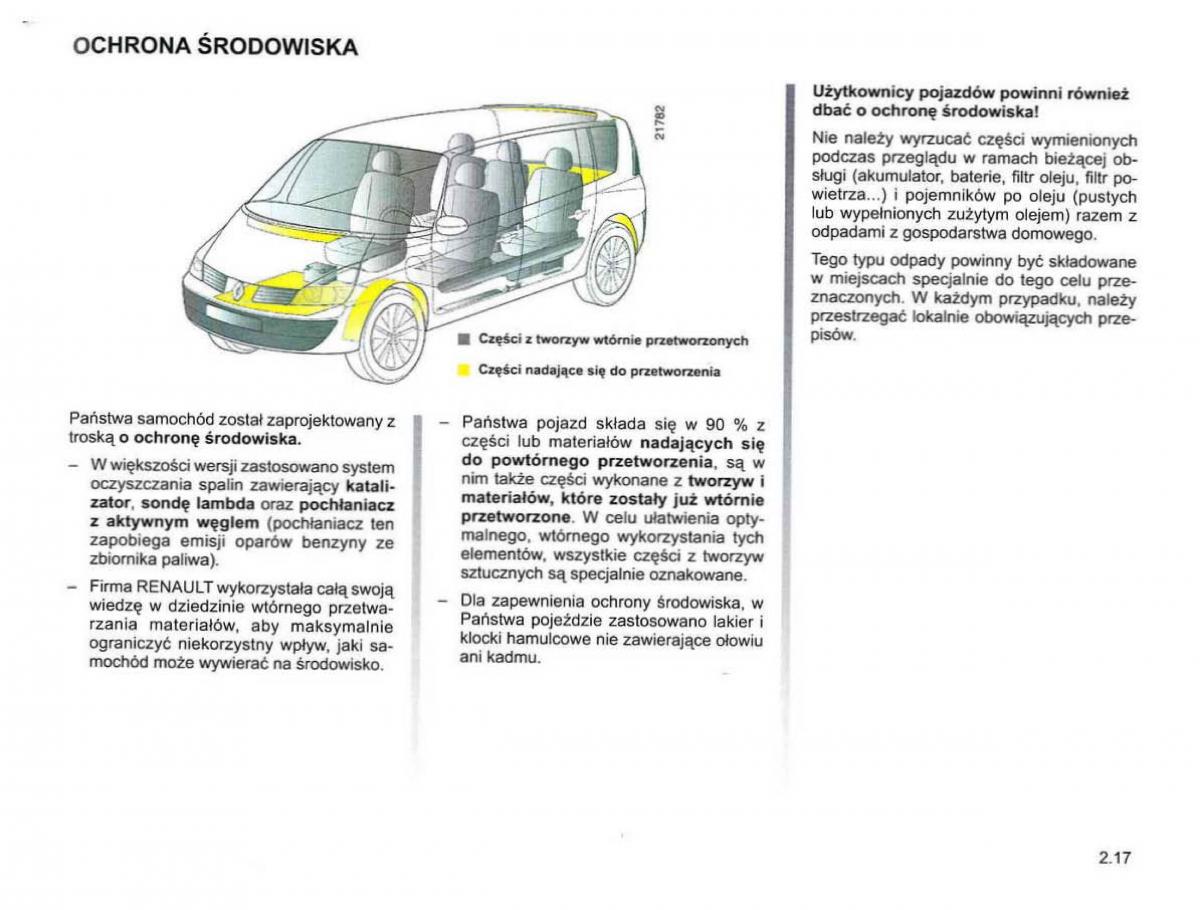 Reanult Espace IV 4 instrukcja / page 103