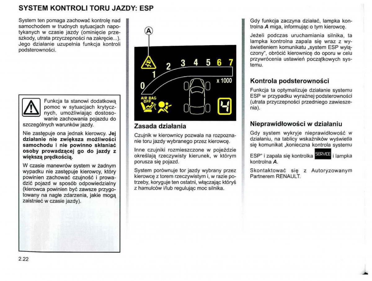 Reanult Espace IV 4 instrukcja / page 108