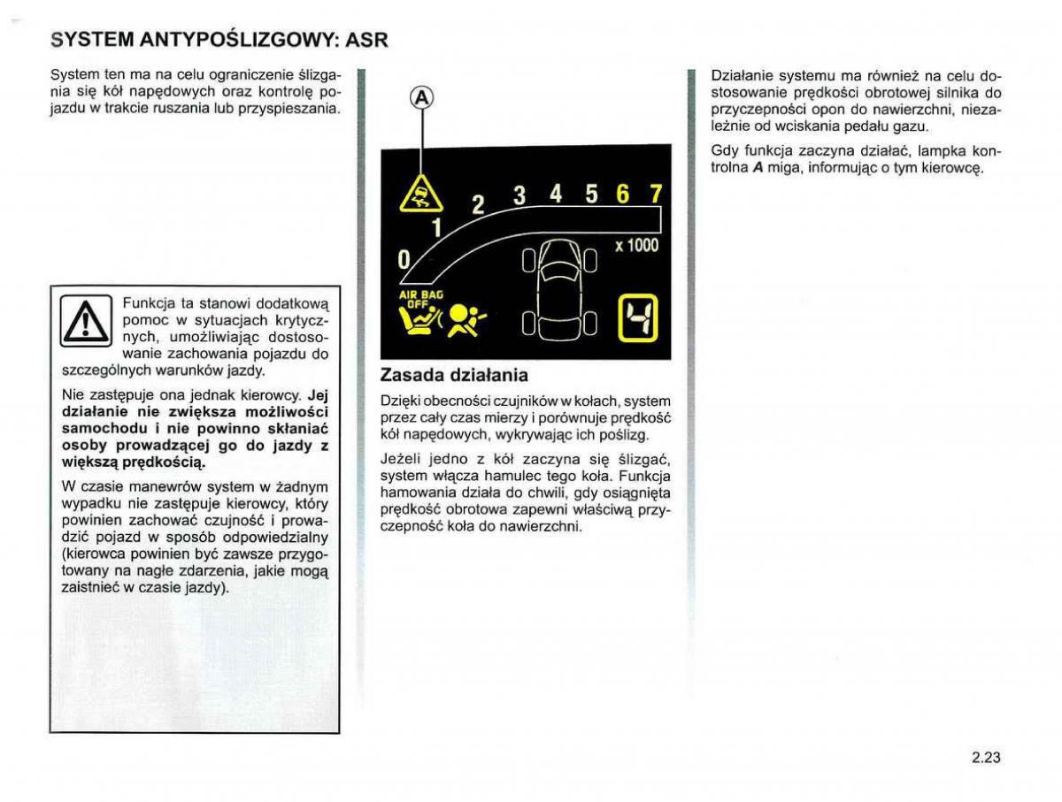 Reanult Espace IV 4 instrukcja / page 109