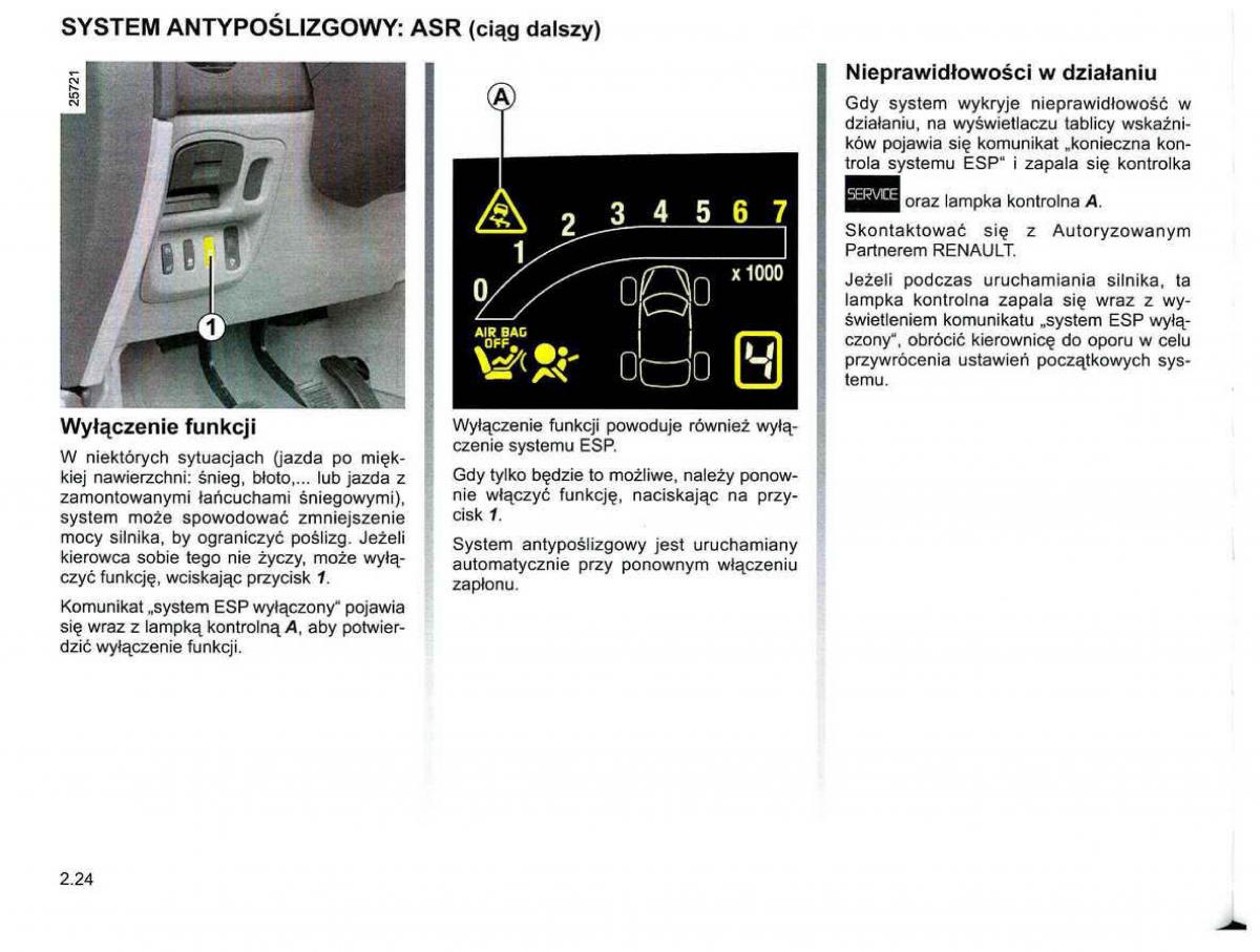 Reanult Espace IV 4 instrukcja / page 110