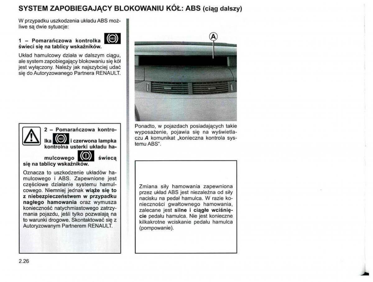 Reanult Espace IV 4 instrukcja / page 112