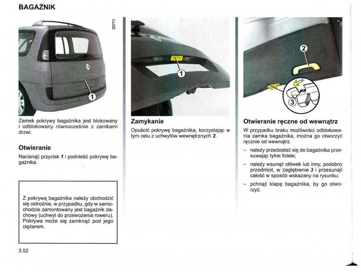 Reanult Espace IV 4 instrukcja / page 180