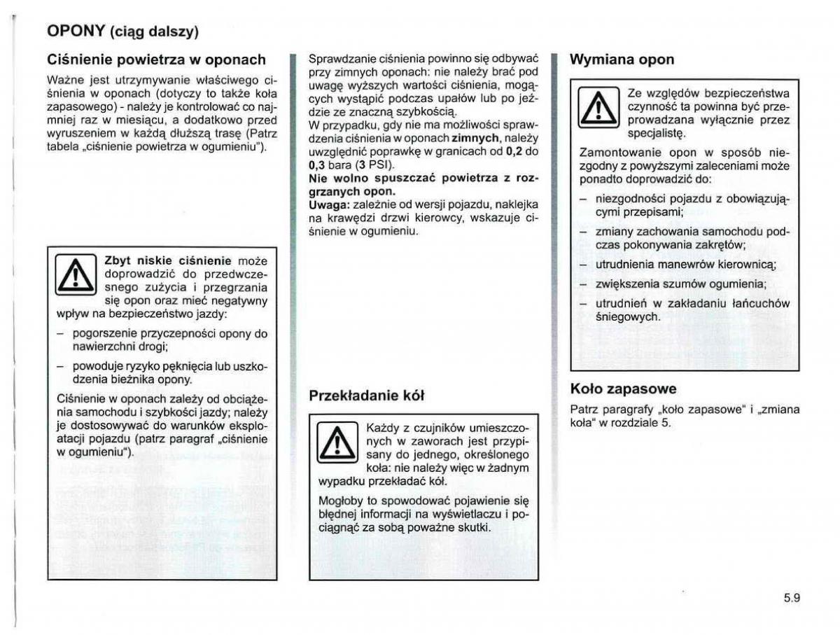 Reanult Espace IV 4 instrukcja / page 213