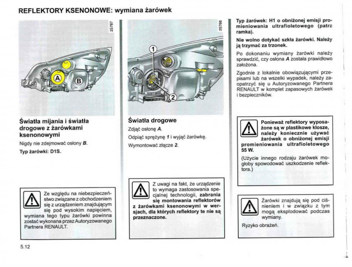 Reanult Espace IV 4 instrukcja / page 216