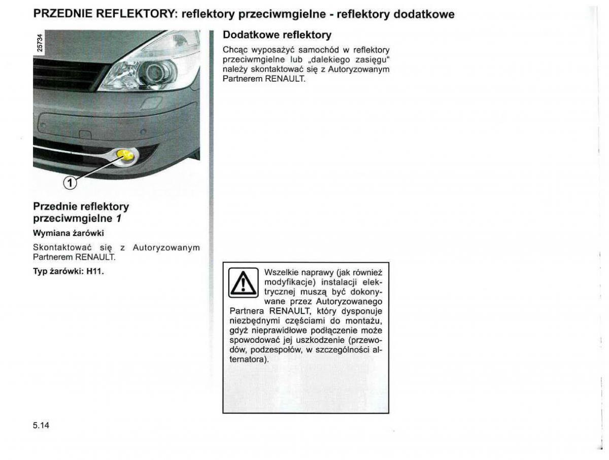 Reanult Espace IV 4 instrukcja / page 218