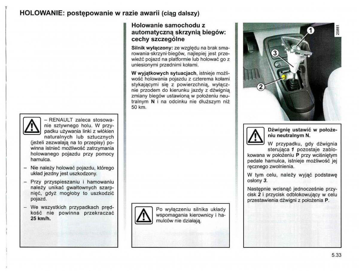 Reanult Espace IV 4 instrukcja / page 237