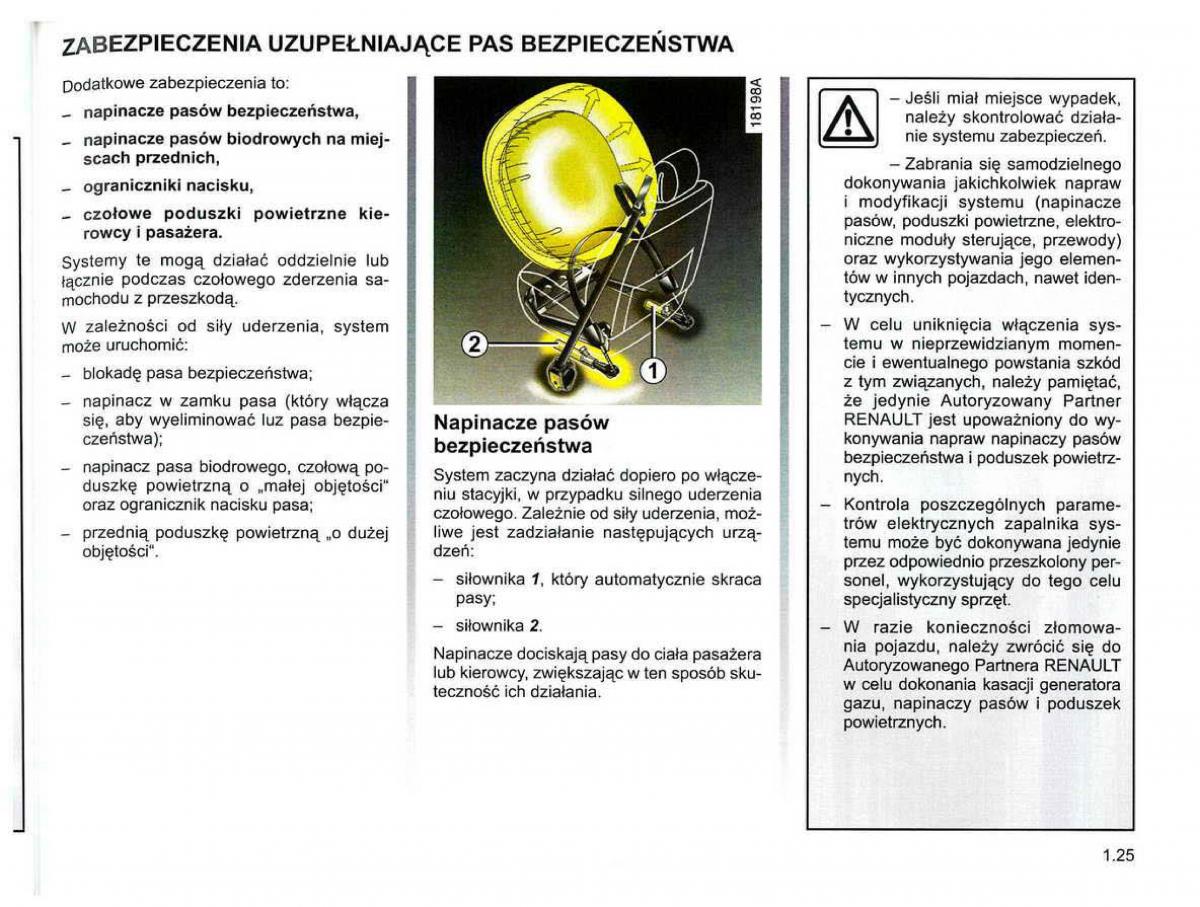 Reanult Espace IV 4 instrukcja / page 35