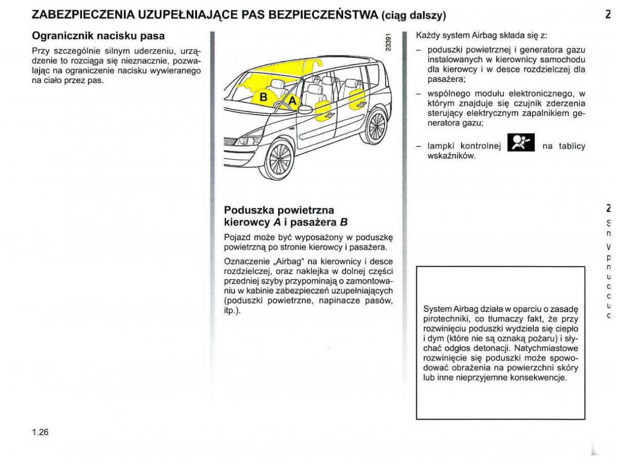 Reanult Espace IV 4 instrukcja / page 36