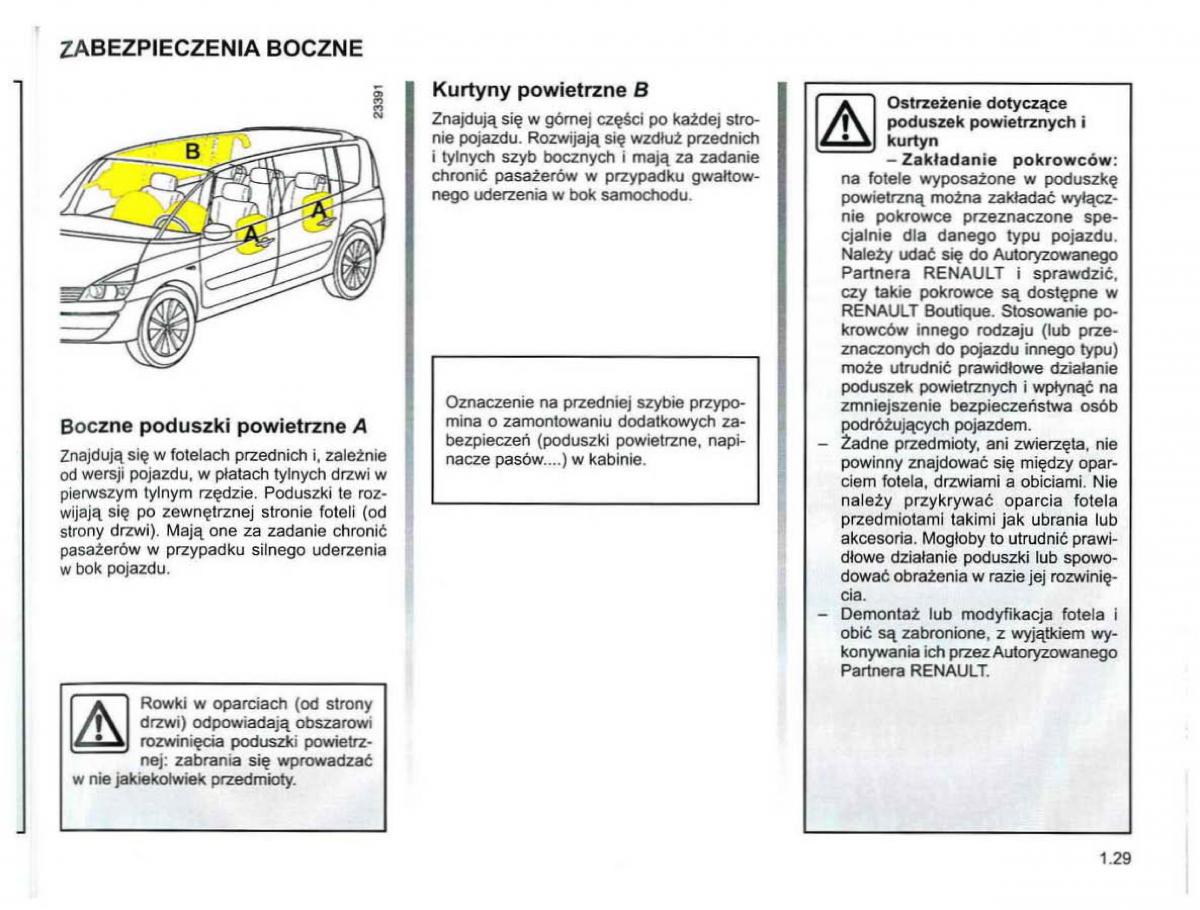 Reanult Espace IV 4 instrukcja obslugi / page 39