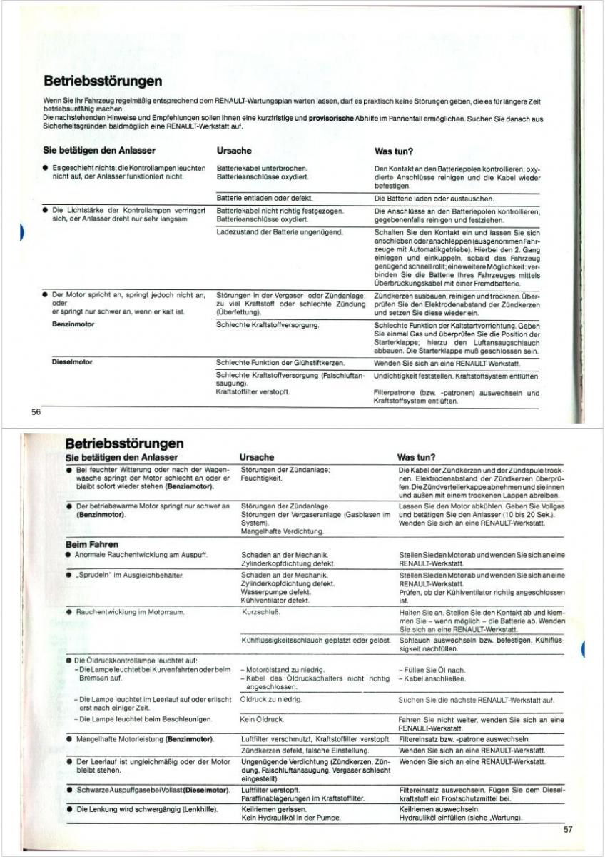 Renault Espace I 1 Handbuch / page 28