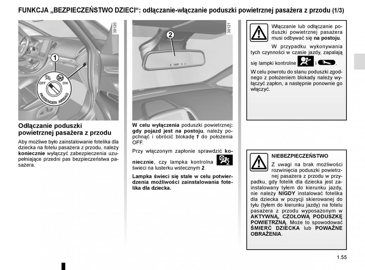 Reanult Espace V 5 instrukcja obslugi / page 61