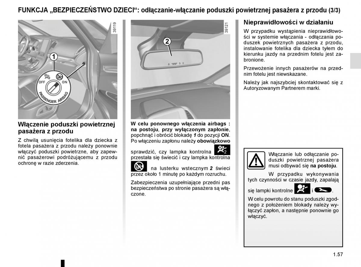 Reanult Espace V 5 instrukcja obslugi / page 63