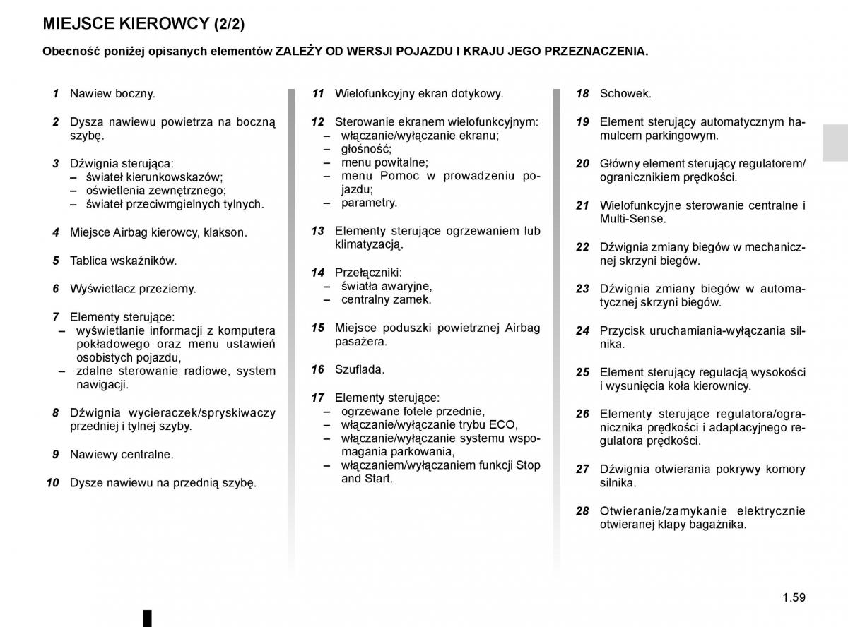 Reanult Espace V 5 instrukcja obslugi / page 65